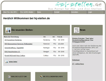 Tablet Screenshot of fsj-stellen.de